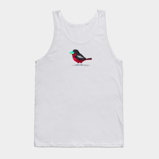 Black and Red Broadbill Bird Tank Top